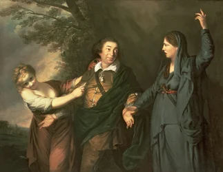 David Garrick (1717-79) zwischen den Musen der Tragödie und Komödie, 1760-61